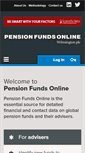 Mobile Screenshot of pensionfundsonline.co.uk