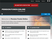 Tablet Screenshot of pensionfundsonline.co.uk